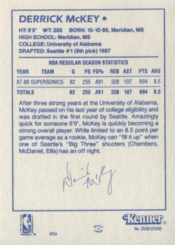 1988 Kenner Starting Lineup Cards #3538122050 Derrick McKey Back