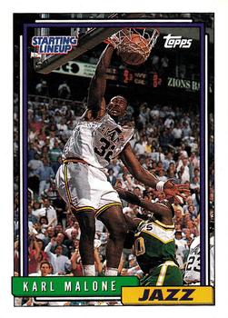 1993 Kenner/Topps Starting Lineup Cards #33SL Karl Malone Front
