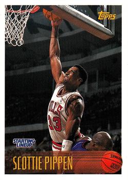 1997 Kenner/Topps/Upper Deck Starting Lineup Cards #33 Scottie Pippen Front