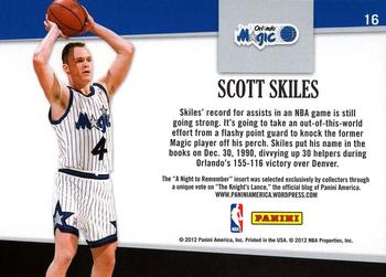 2011-12 Hoops - A Night to Remember #16 Scott Skiles Back