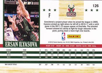 2011-12 Hoops - Glossy #126 Ersan Ilyasova Back