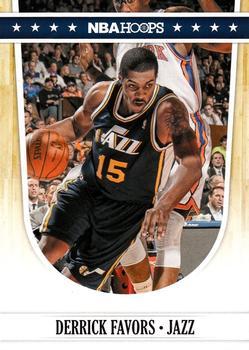 2011-12 Hoops - Glossy #233 Derrick Favors Front