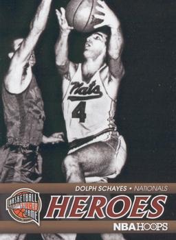 2011-12 Hoops - Hall of Fame Heroes #16 Dolph Schayes Front