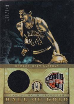 2011-12 Panini Gold Standard - Hall of Gold Materials #5 George Gervin Front