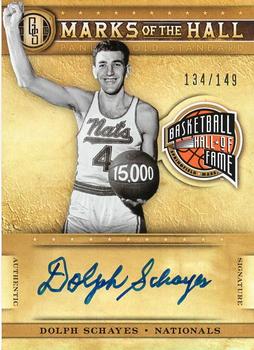 2011-12 Panini Gold Standard - Marks of the Hall Autographs #7 Dolph Schayes Front