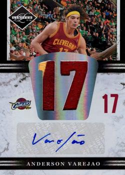 2011-12 Panini Limited - Jumbo Jersey Numbers Signatures Prime #10 Anderson Varejao Front