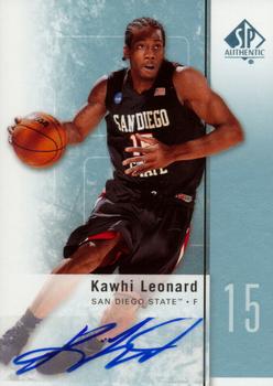 2011-12 SP Authentic - Autographs #27 Kawhi Leonard Front