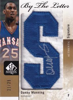 2011-12 SP Authentic - By the Letter #BL-DM Danny Manning Front