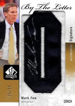 2011-12 SP Authentic - By the Letter #BL-MF Mark Few Front