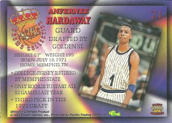 1994 Pacific Prisms #21 Anfernee Hardaway Back