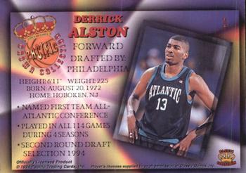 1994 Pacific Prisms #1 Derrick Alston Back