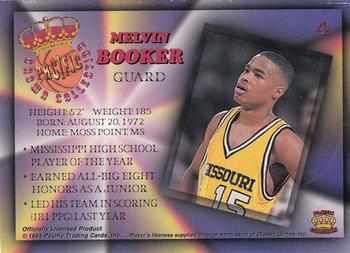 1994 Pacific Prisms #4 Melvin Booker Back