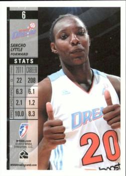 2012 Rittenhouse WNBA #6 Sancho Lyttle Back