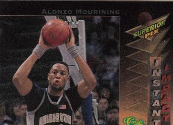 1995 Classic Superior Pix - Instant Impact #6 Alonzo Mourning Front