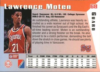 1995 Collect-A-Card #68 Lawrence Moten Back