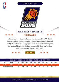 2012-13 Hoops #234 Markieff Morris Back