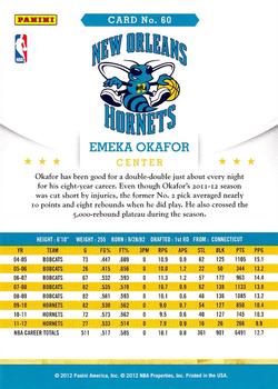 2012-13 Hoops #60 Emeka Okafor Back