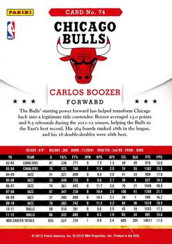 2012-13 Hoops #74 Carlos Boozer Back