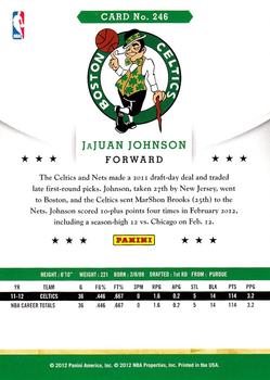2012-13 Hoops #246 JaJuan Johnson Back
