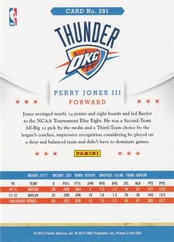 2012-13 Hoops #291 Perry Jones III Back