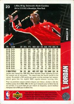 1996-97 Collector's Choice French #23 Michael Jordan  Back