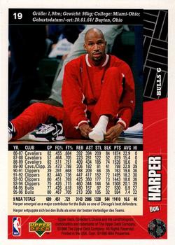 1996-97 Collector's Choice German #19 Ron Harper  Back