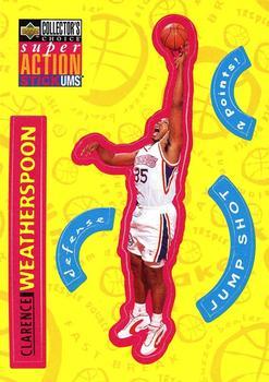 1996-97 Collector's Choice Italian - Super Action Stick 'Ums #S20 Clarence Weatherspoon  Front