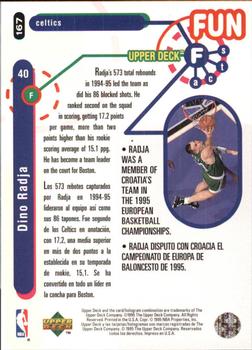 1995-96 Collector's Choice Spanish I #167 Dino Radja Back