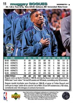 1995-96 Collector's Choice Spanish II #11 Muggsy Bogues Back