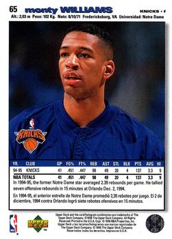 1995-96 Collector's Choice Spanish II #65 Monty Williams Back