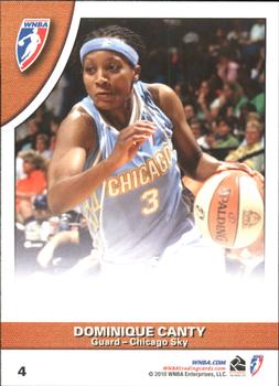 2010 Rittenhouse WNBA #4 Shameka Christon / Dominique Canty Back