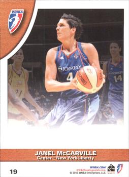 2010 Rittenhouse WNBA #19 Cappie Pondexter / Janel McCarville Back