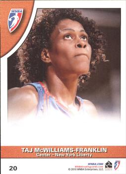 2010 Rittenhouse WNBA #20 Essence Carson / Taj McWilliams-Franklin Back