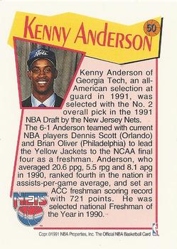 1991-92 Hoops McDonald's #50 Kenny Anderson Back