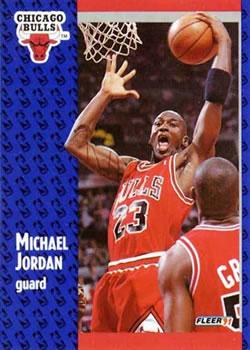 1991-92 Fleer Tony's Pizza #S-33 Michael Jordan Front