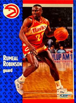 1991-92 Fleer Tony's Pizza #S-94 Rumeal Robinson Front
