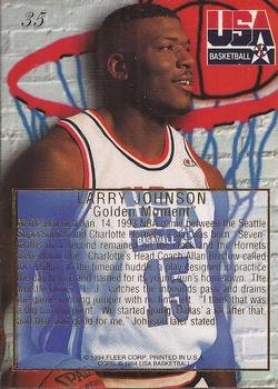 1994 Flair USA #35 Larry Johnson Back