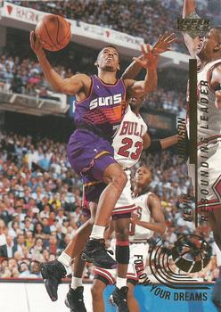 1994 Upper Deck USA - Follow Your Dreams: Rebounding Leaders #NNO Kevin Johnson Front