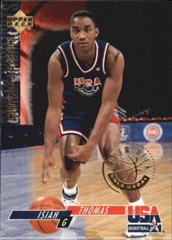 1994 Upper Deck USA - Gold Medal #72 Isiah Thomas Front