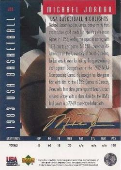 1994 Upper Deck USA - Michael Jordan's Highlights #JH4 Michael Jordan Back