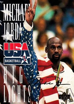 1994 Upper Deck USA - Michael Jordan's Highlights #JH5 Michael Jordan Front