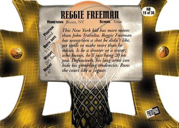 1997 Press Pass - Net Burners #NB19 Reggie Freeman Back