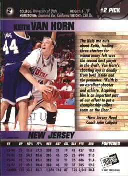 1997 Press Pass Double Threat - Silver #2 Keith Van Horn Back