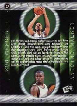 1997 Press Pass Double Threat - Silver #37 Ron Mercer / Antoine Walker Back