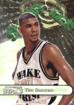 1997 Wheels Rookie Thunder #P1 Tim Duncan Front