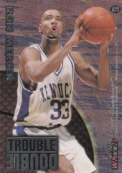 1997 Wheels Rookie Thunder - Double Trouble #DT03 Tracy McGrady / Ron Mercer Back