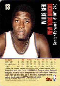 1998 Topps Golden Greats #13 Willis Reed Back