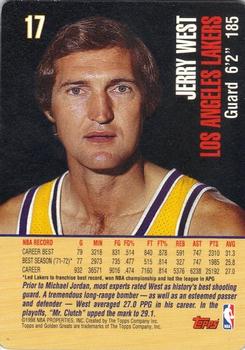 1998 Topps Golden Greats #17 Jerry West Back