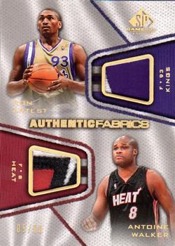 2007-08 SP Game Used - Authentic Fabrics Dual Patch #AFD-AW Antoine Walker / Ron Artest Front