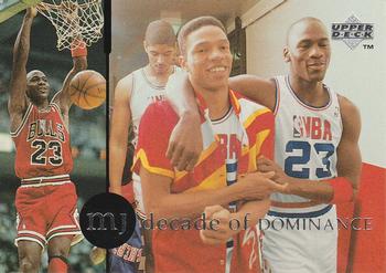 1994-95 Collector's Choice German - Michael Jordan Rare Air Decade of Dominance #J4 Michael Jordan Front